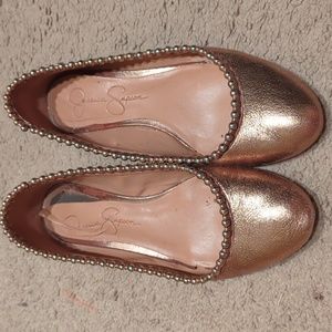 Jessica Simpson Gillian Gold flats